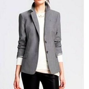 Grey Button Up Blazer NWT